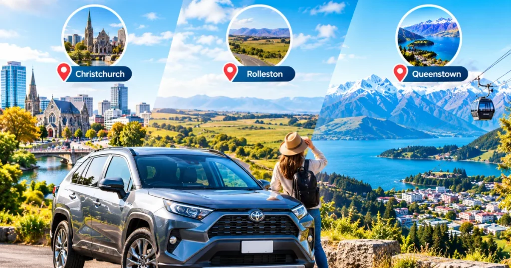 Car Rental for a Day in Christchurch, Rolleston, and Queenstown